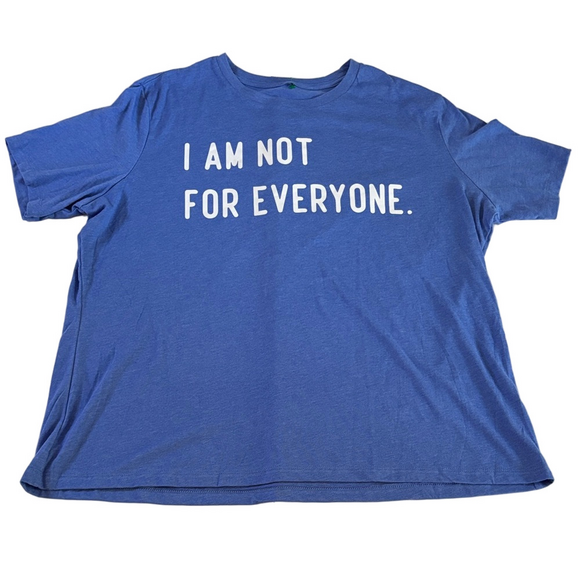 Men’s Funny Graphic Tee “I’m Not for Everyone” Sarcastic Blue T-Shirt Sz XL - Picture 2 of 5